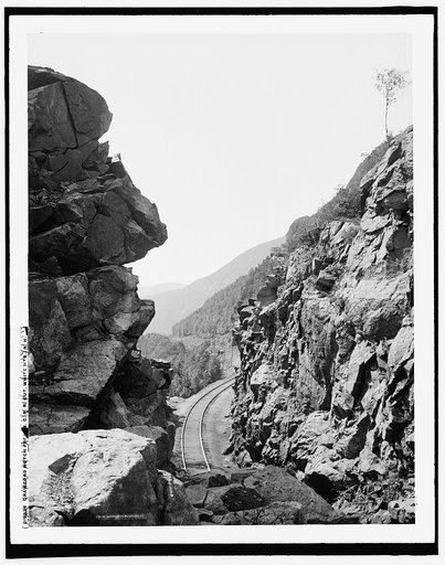 Crawford Notch from M.C.R.R. [Maine? Central Railroad] cut, White Mts., N.H.