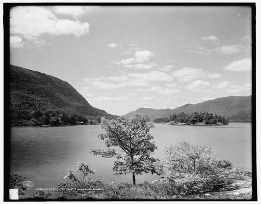 Looking south from Hulett's [i.e. Huletts] Landing, Lake George, N.Y.