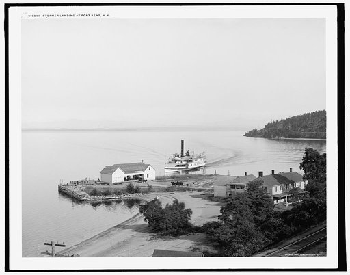 Steamer landing at Fort [sic] Kent, N.Y.