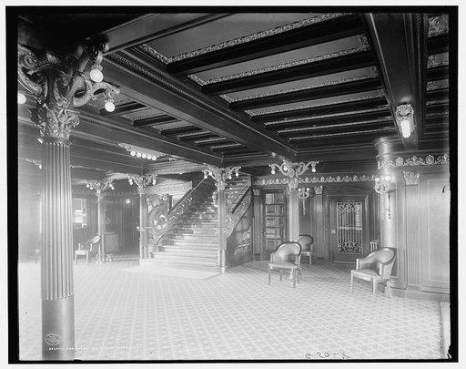 The Lobby, Str. City of Cleveland, [Detroit & Cleveland Navigation Co.