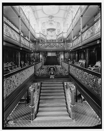 Grand salon, Str. City of Cleveland, [Detroit & Cleveland Navigation Co.