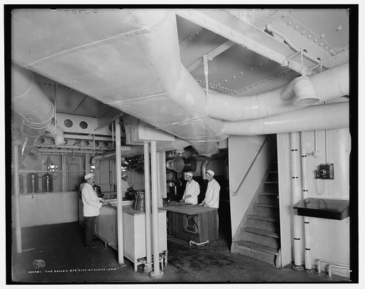 The Galley, Str. City of Cleveland, [Detroit & Cleveland Navigation Co.
