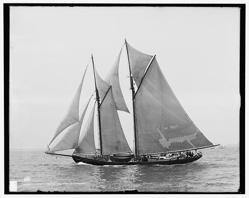 James W. Parker, two masted schooner