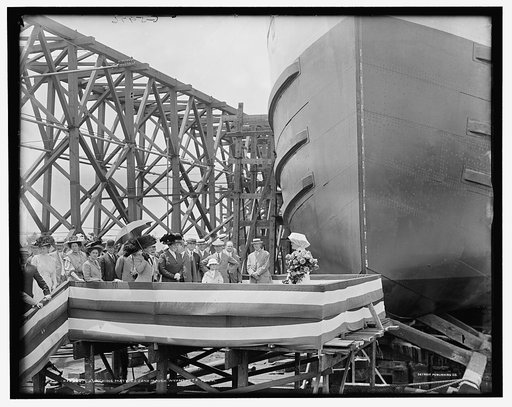 Launching party, S.S. Conemaugh, Wyandotte, Mich.