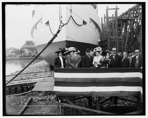 Launching party, Str. Rochester, Wyandotte, Mich.