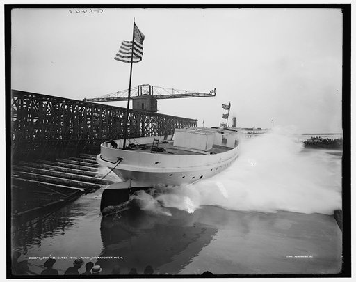 Str. Rochester, the launch, Wyandotte, Mich.