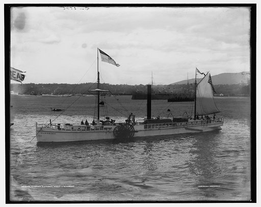 Steamer Clermont, first steamboat