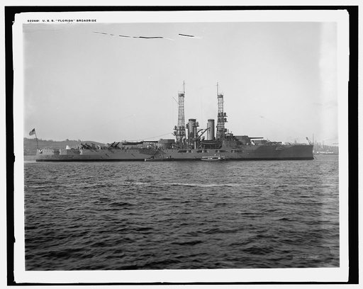 U.S.S. Florida, broadside