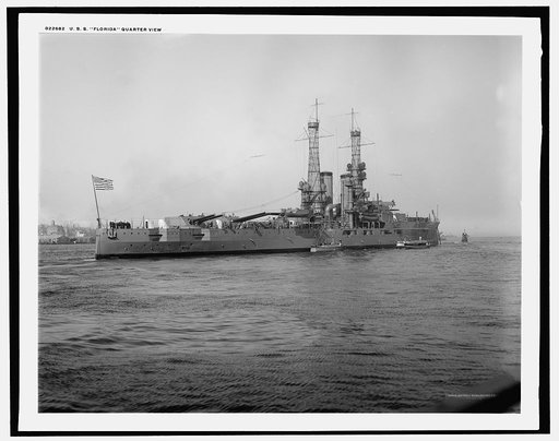 U.S.S. Florida, quarter view