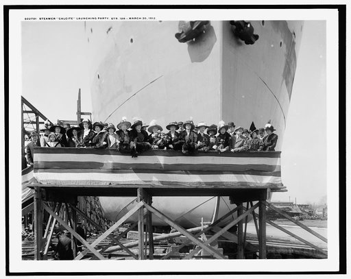 Steamer Calcite launching party, Str. 188