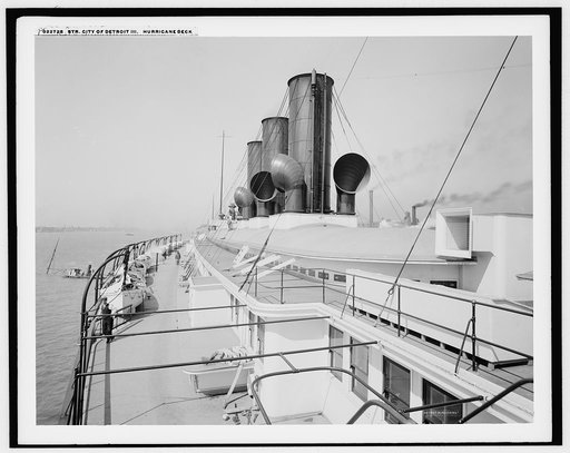 Str. City of Detroit III, hurricane deck