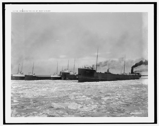 Breaking the ice, St. Mary's River