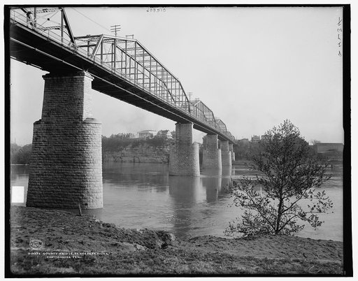 County bridge, Tennessee River, Chattanooga, Tenn.