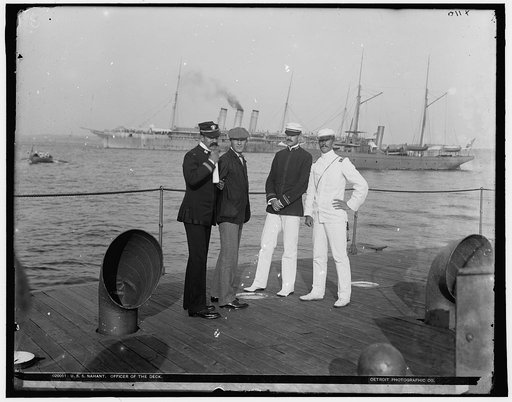 U.S.S. Nahant, officer of the deck