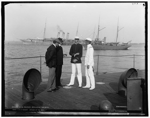 U.S.S. Nahant, officer of the deck