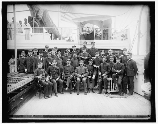 U.S.S. Newark, captain and officers