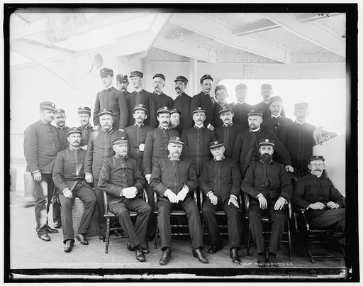 U.S.S. Newark, Capt. Casey and officers