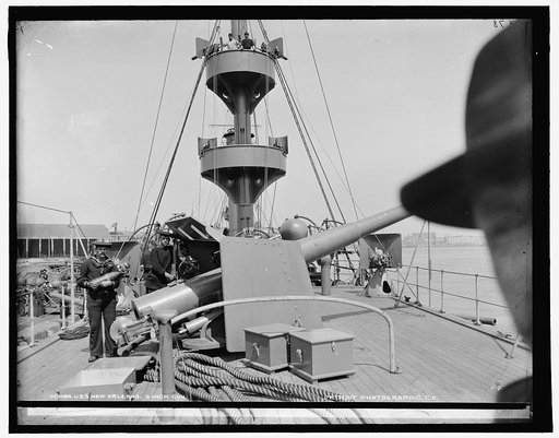 U.S.S. New Orleans, 6 inch gun
