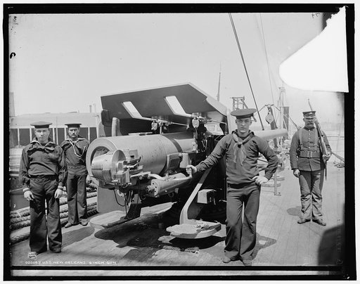 U.S.S. New Orleans, 6 inch gun