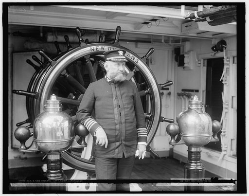 U.S.S. New Orleans, Capt. Edwin Longnecker