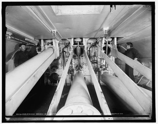 U.S.S. Vesuvius, breeches of dynamite guns