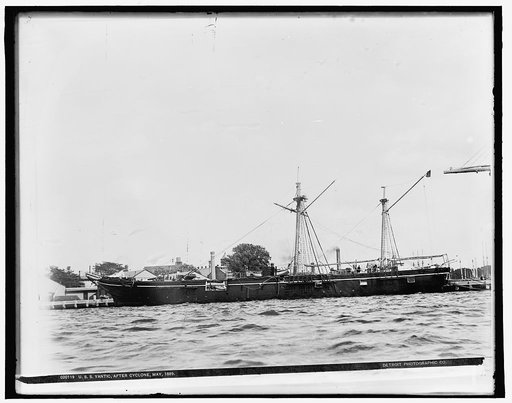 U.S.S. Yantic, after cyclone