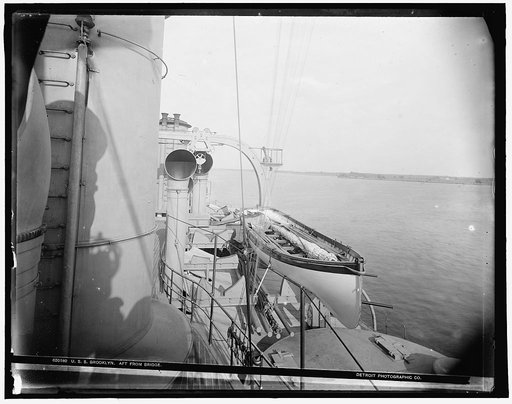 U.S.S. Brooklyn, aft from bridge