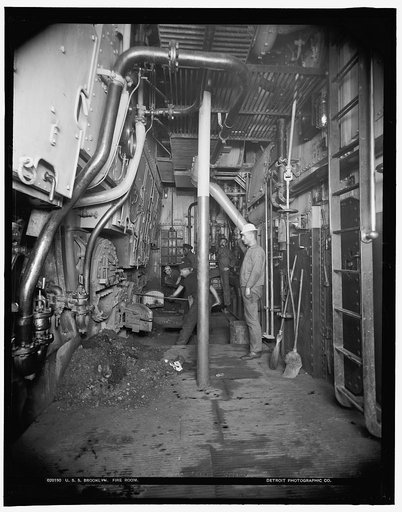 U.S.S. Brooklyn fire room