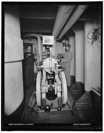 U.S.S. Brooklyn ice machine