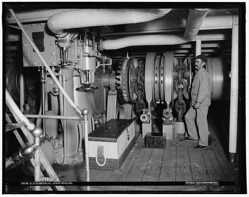 U.S.S. Brooklyn steam windlass