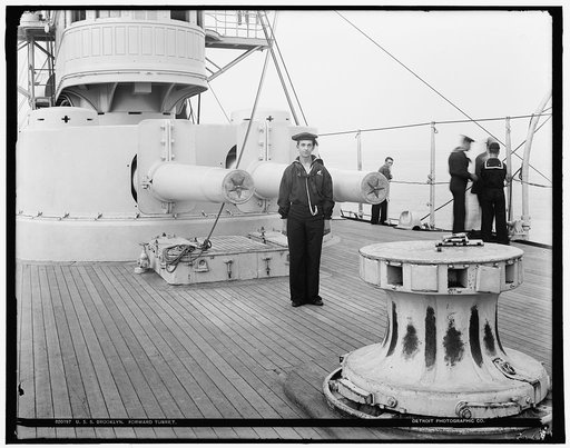 U.S.S. Brooklyn forward turret