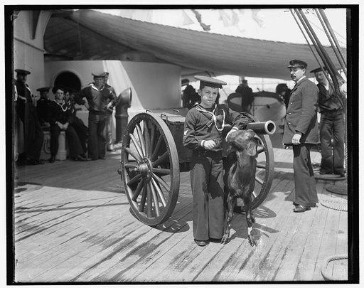 U.S.S. New York, Admiral Sampson's son and Pitch the Mascot