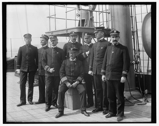U.S.S. Raleigh, Capt. Coghlan and officers