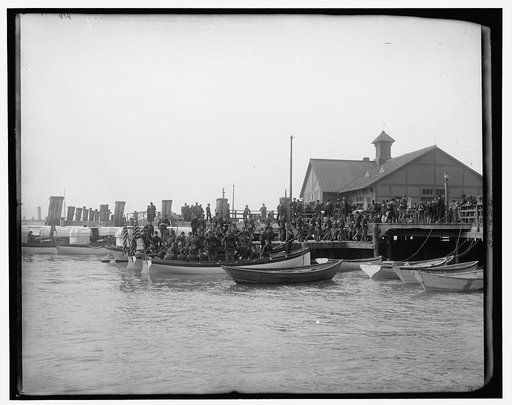 Landing Marines at Hampton Roads, Va.