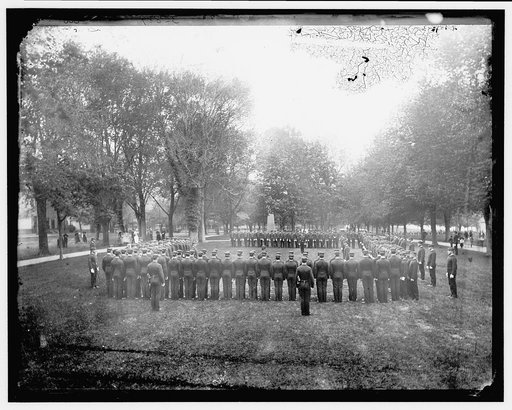 Cadets at drill, Annapolis