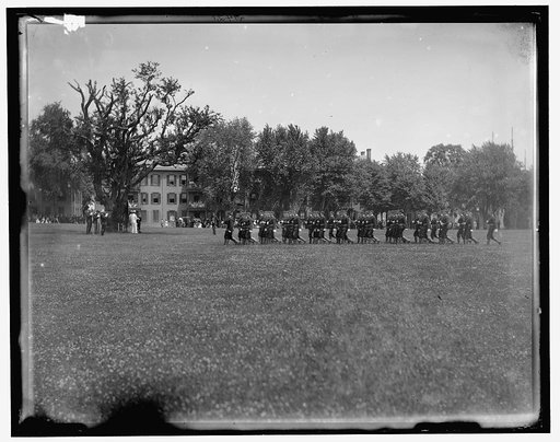 Company drill by four, double quick, U.S. Naval Academy