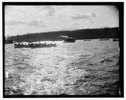 Before the boat race, Columbian Naval Review