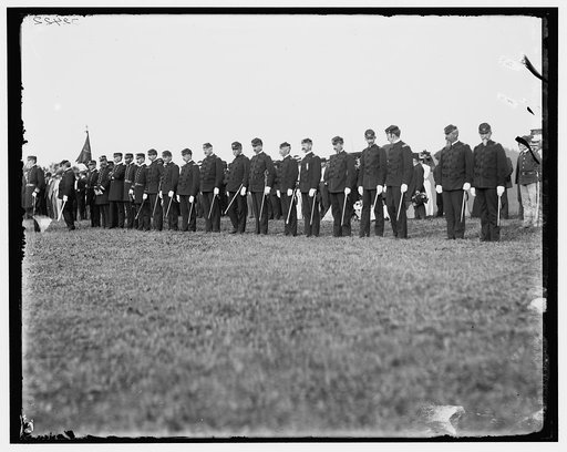 Admiral Walker and staff at Fishers Island