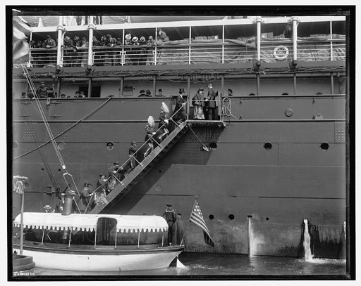 Going on board the St. Louis to welcome Li Hung Chang