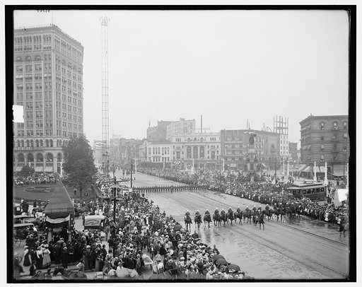 The Bi-centenary celebration, civic & industrial parade, police corps, Detroit, Mich.