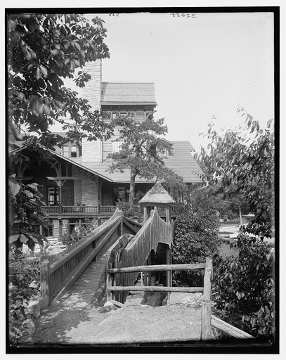 Lake Mohonk Mountain House, N.Y., rustic bridge