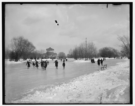 Skating on Belle Isle Park, Detroit, Mich.
