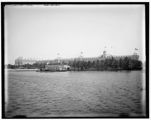 Royal Poinciana from wharf, Palm Beach, Fla.