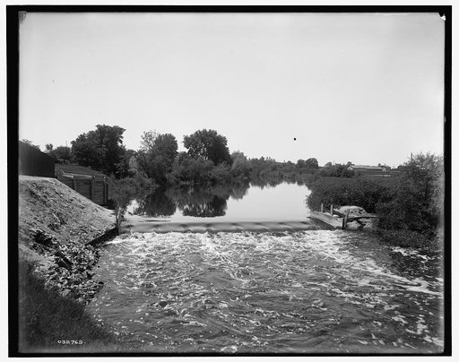 Dam on the Pine River, Alma, Mich.