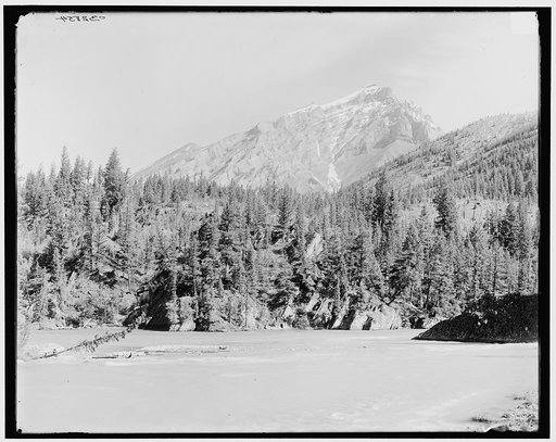 Junction of the Bow & Spray rivers, Canadian National Park, Alberta, Canada