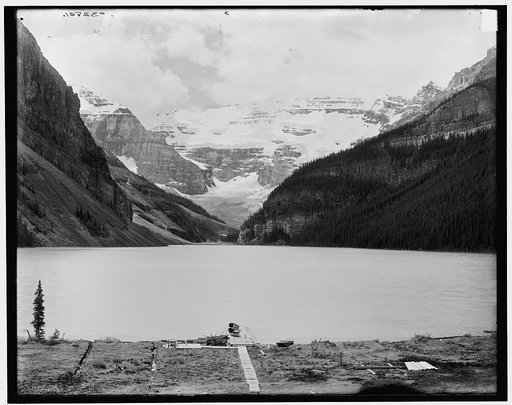 Lake Louise from chalet, Lake Louise and vicinity, Alberta, Canada