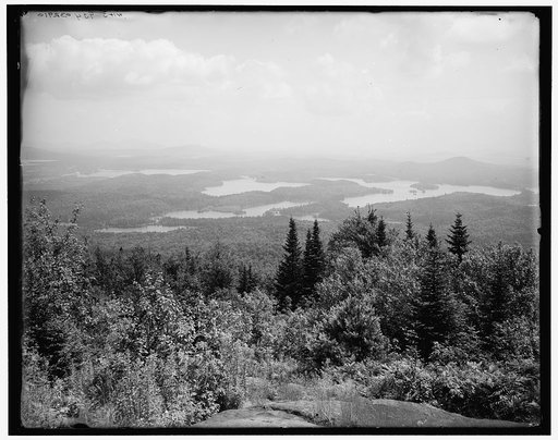St. Regis Lakes from St. Regis Mtns., Adirondack Mts., N.Y.