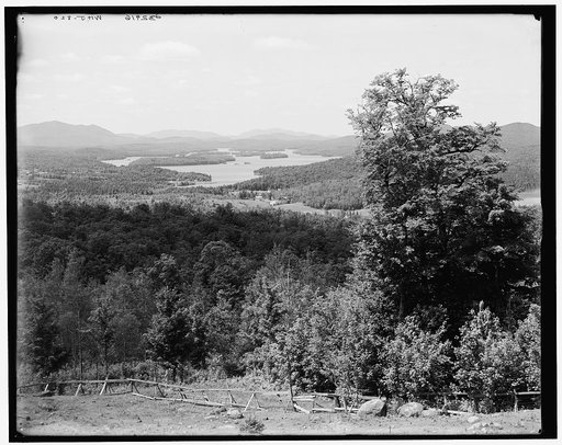 Lower Saranac Lake from Mount Pisgah, Adirondack Mtns., N.Y.