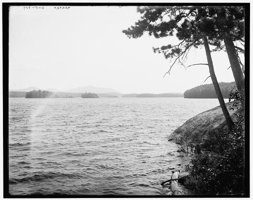 Lower Saranac Lake from Holcomb's Point, Adirondack Mtns., N.Y.