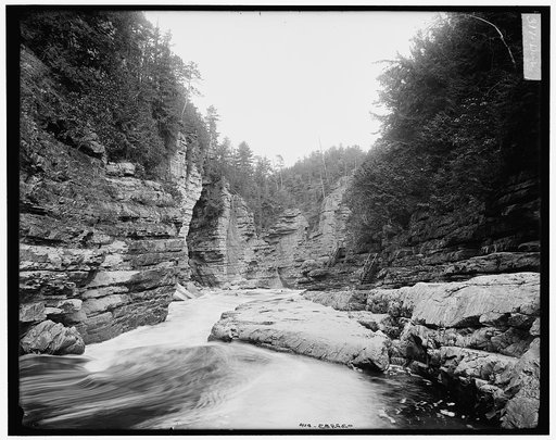Split Rock, near view, Ausable Chasm, N.Y.
